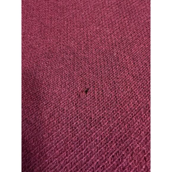 Pine Cone Hill Lambswool Throw Blanket Knit Bordered Quilt Purple Brown Luxury - Picture 6 of 14